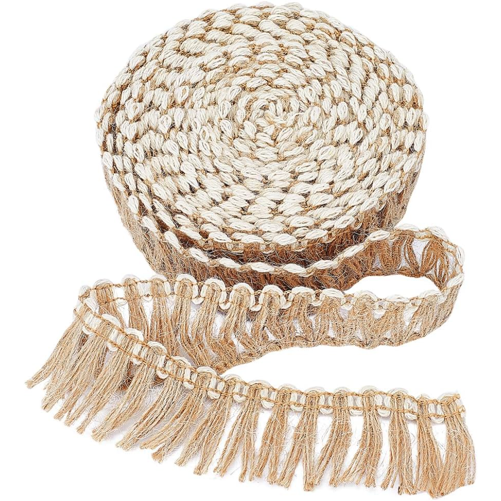 Sewing Kit - 5 Meters Burlap Fringe Tassel Ribbon