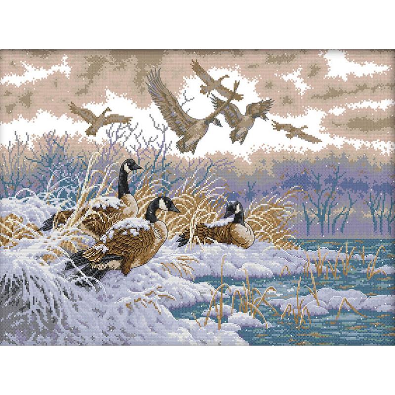 Textile Sewing Patterns - Winter Birds NKF Animal Patterns Cross