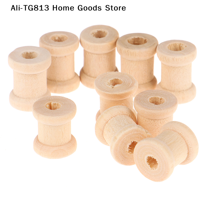 Thread Bobbins Empty - [TG813]100PCS Wooden Empty Thread Spools Wood