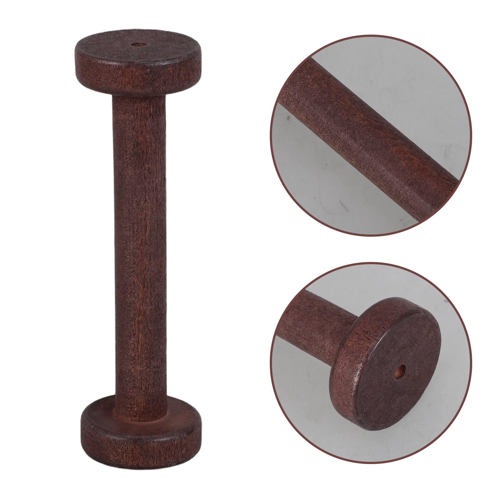 Thread Bobbins Empty - 5Pcs Handpolished Wooden Spools Craft Supplies