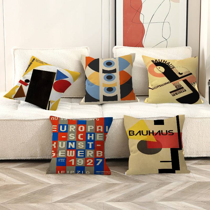 Century Textile & Sewing Supply Hours - Century Modern Bauhaus Pillow Covers Cartoon