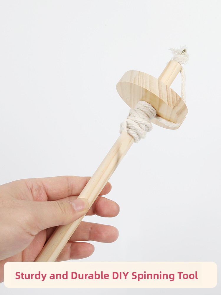 Sewing Textiles - Wooden Spinning Mallet DIY Yarn Comb
