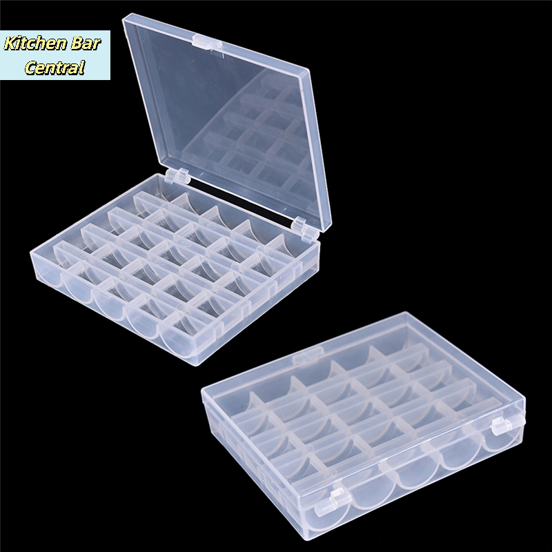 Bobbin Organizer Box - 【25 Spools Empty Bobbins Sewing Machine