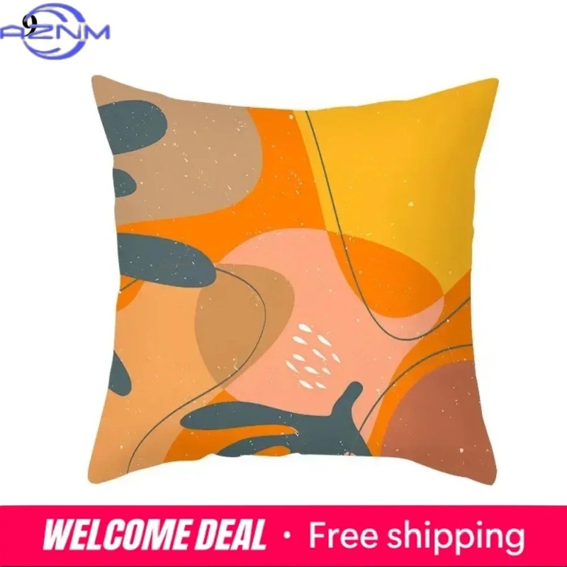 Boho Orange Abstract Cushion C - Century Textile & Sewing Supply Hours incelemesi ve fiyatı