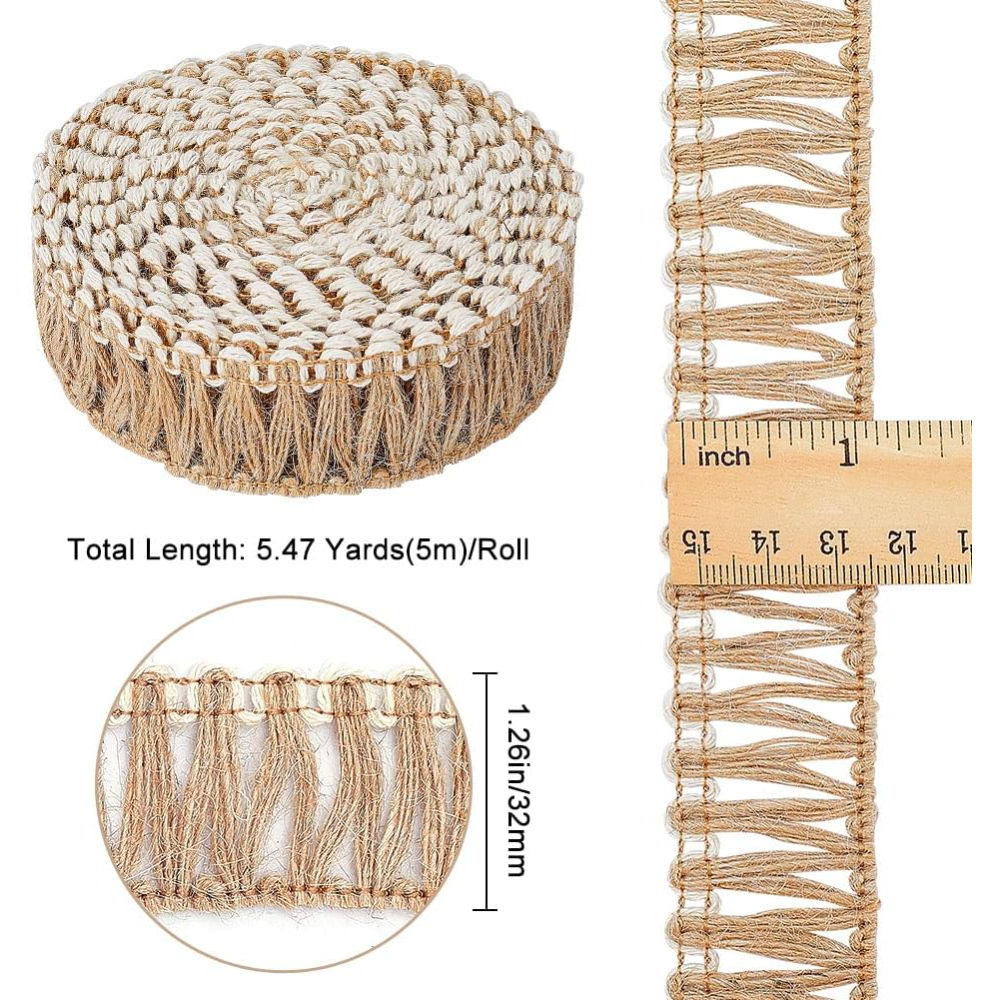 5 Meters Burlap Fringe Tassel  - Sewing Kit incelemesi ve fiyatı