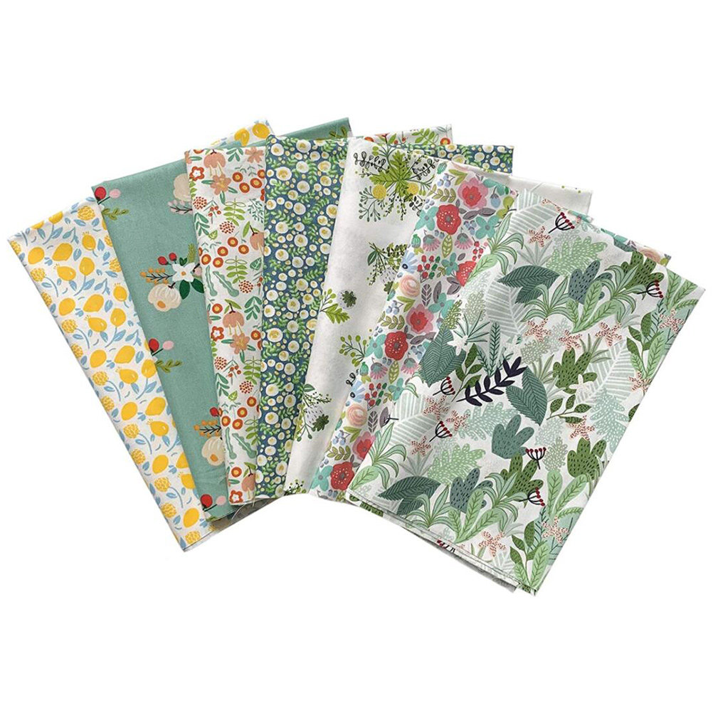 7 Pcs Floral Sewing Cloth Prec - Sewing Textiles incelemesi ve fiyatı