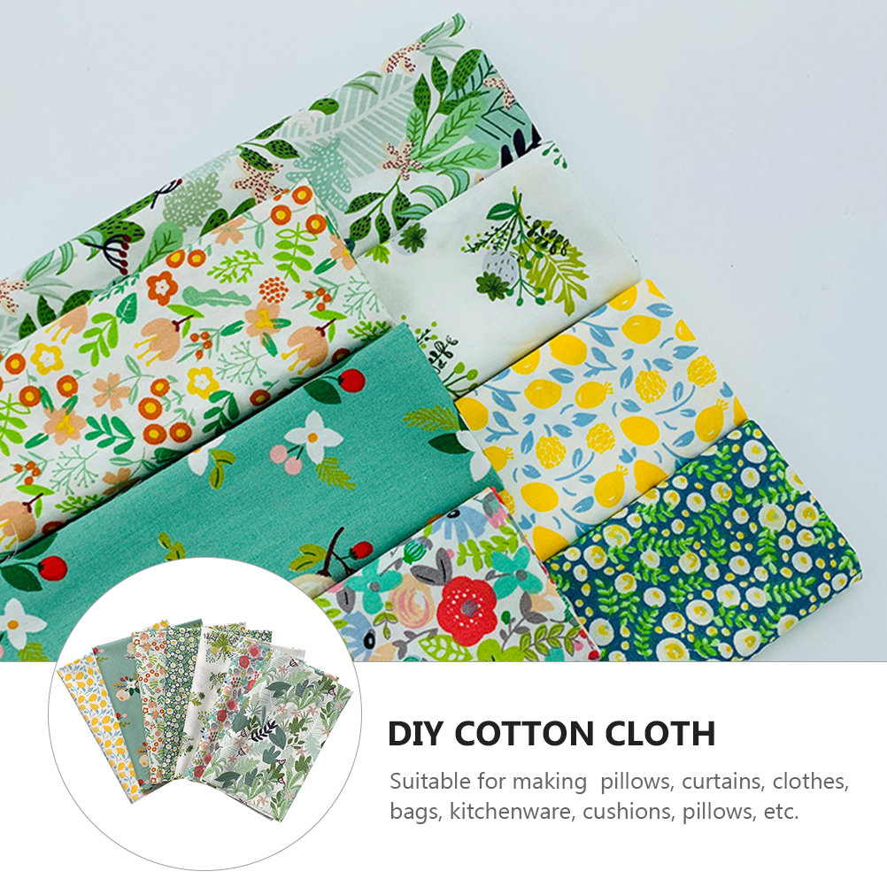 7 Pcs Floral Sewing Cloth Prec - Sewing Textiles incelemesi ve fiyatı