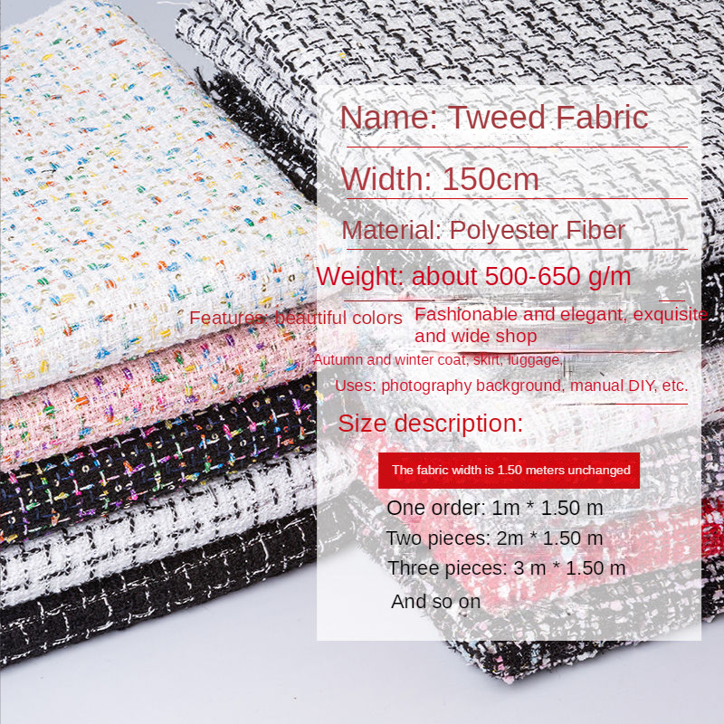 Tweed Fabric By The Meter for  - Sewing Tweed incelemesi ve fiyatı