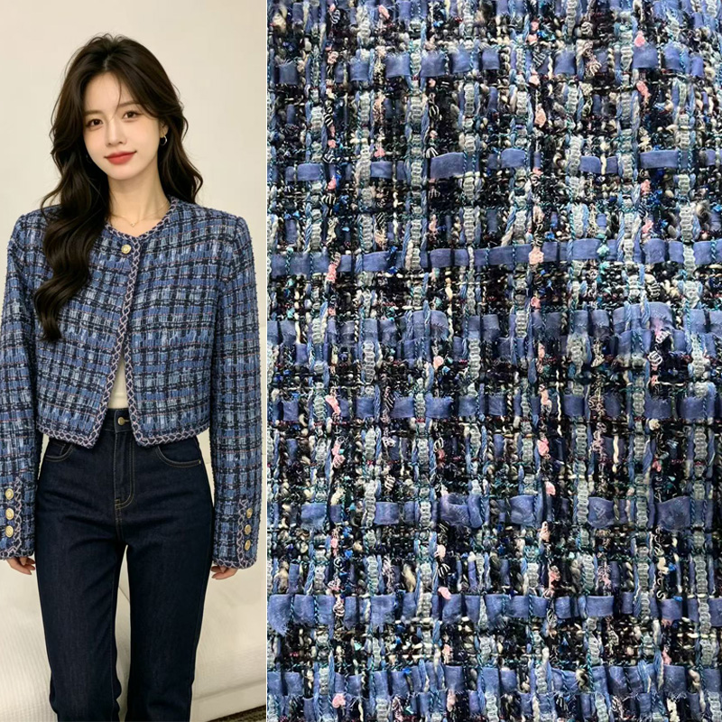 Blue Yarn-dyed Heavy Industry  - Sewing Tweed incelemesi ve fiyatı