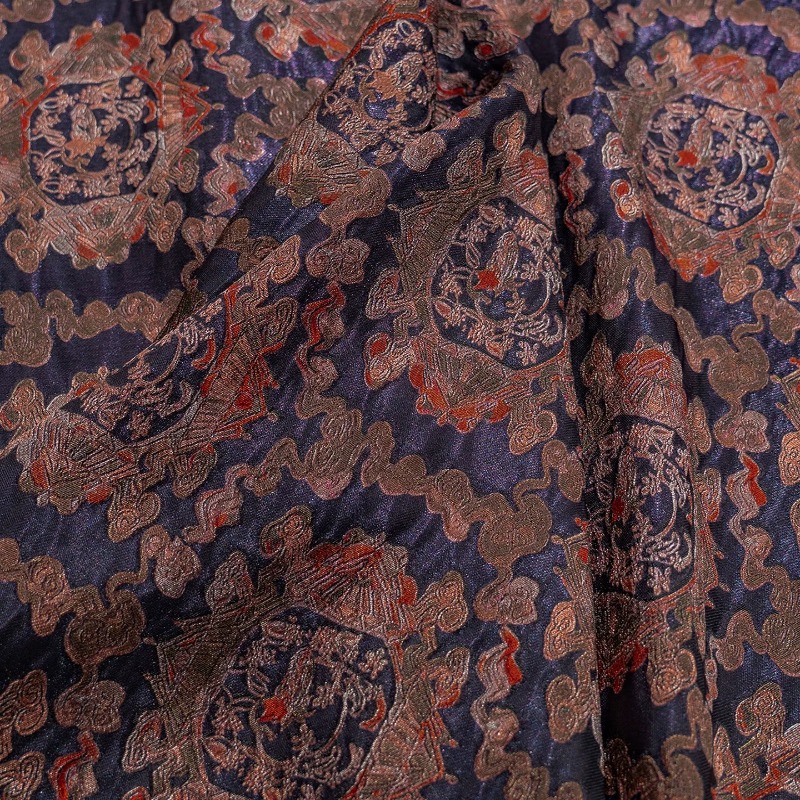 Purple Red Rayon Floral Jacqua - Sewing Fabric incelemesi ve fiyatı