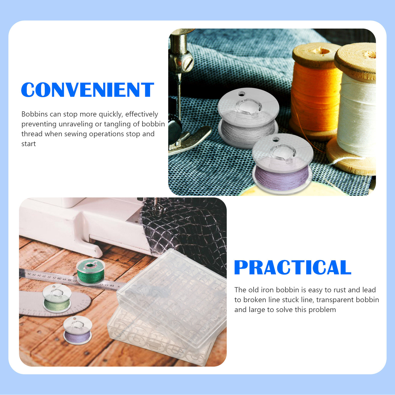 1Set Portable Thread Bobbins T - Thread Bobbins Empty incelemesi ve fiyatı