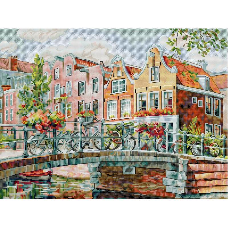 Amsterdam Canals Scenic Patter - Textile Sewing Patterns incelemesi ve fiyatı
