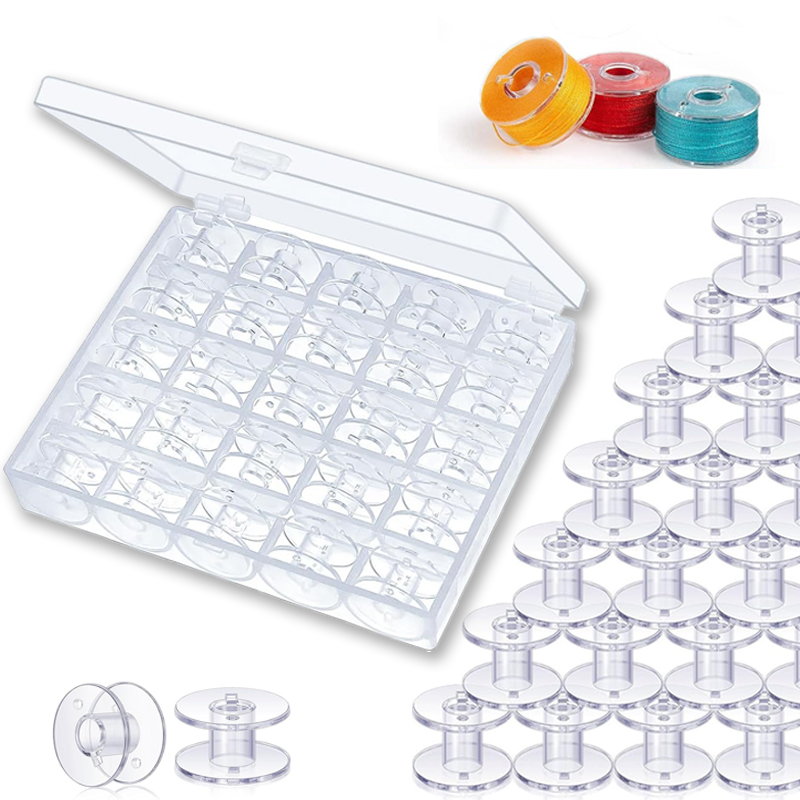 25pcs Home Sewing Machine Bott - Bobbin Organizer Box incelemesi ve fiyatı