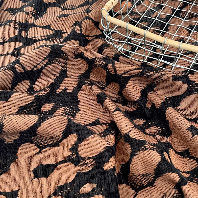 Brown Rock Texture Woven Fabri - Vintage Sewing Textile incelemesi ve fiyatı