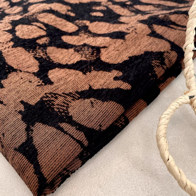 Brown Rock Texture Woven Fabri - Vintage Sewing Textile incelemesi ve fiyatı