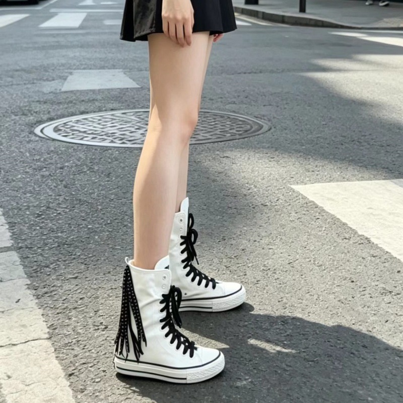 Canvas Shoes Woman New Medium  - Sewing Front Zipper incelemesi ve fiyatı
