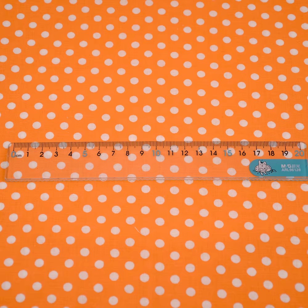 50X150CM White Orange Polka Do - Sewing Textiles incelemesi ve fiyatı