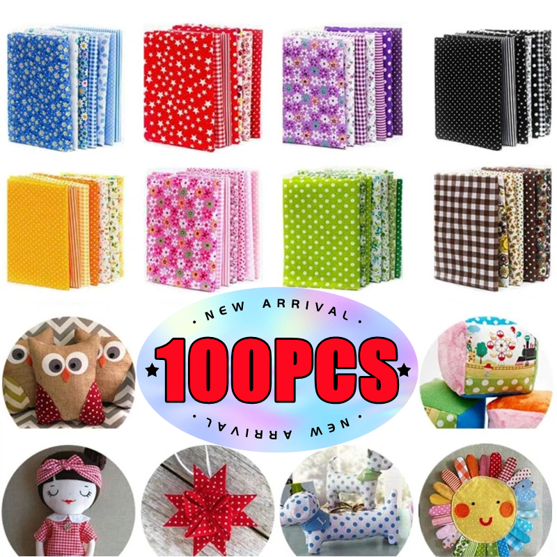 50PCS/100PCS 100% Cotton Fabri - Sewing Tweed incelemesi ve fiyatı