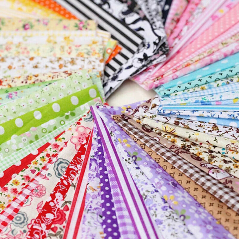 50PCS/100PCS 100% Cotton Fabri - Sewing Tweed incelemesi ve fiyatı