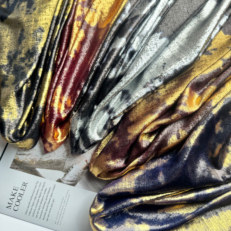 1yard Irregular Gold-Stamped V - Sewing Fabric incelemesi ve fiyatı