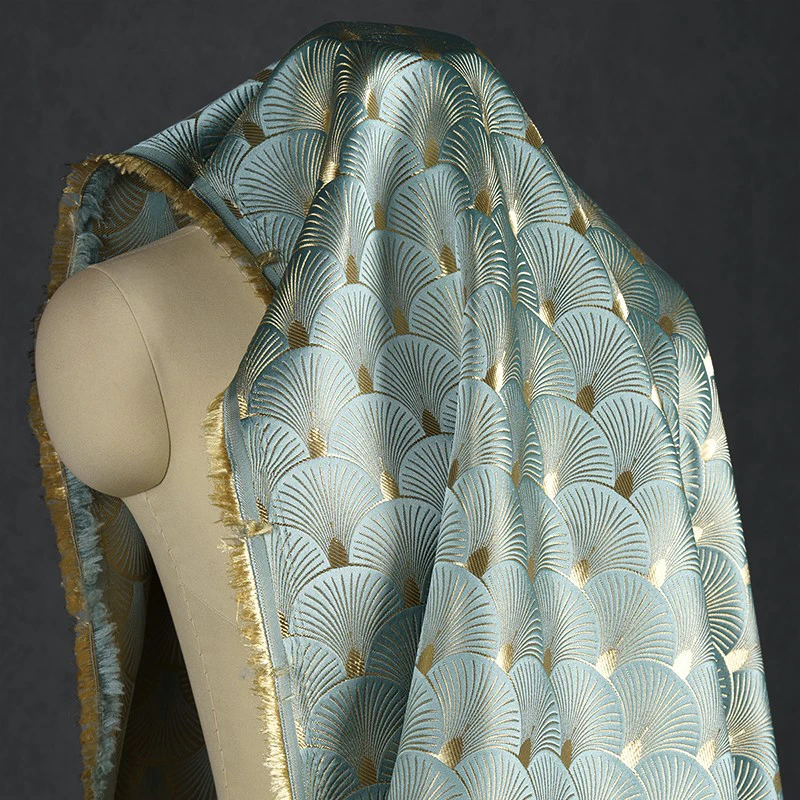 Ginkgo Leaf Fan Shaped Jacquar - Sewing Fabric incelemesi ve fiyatı