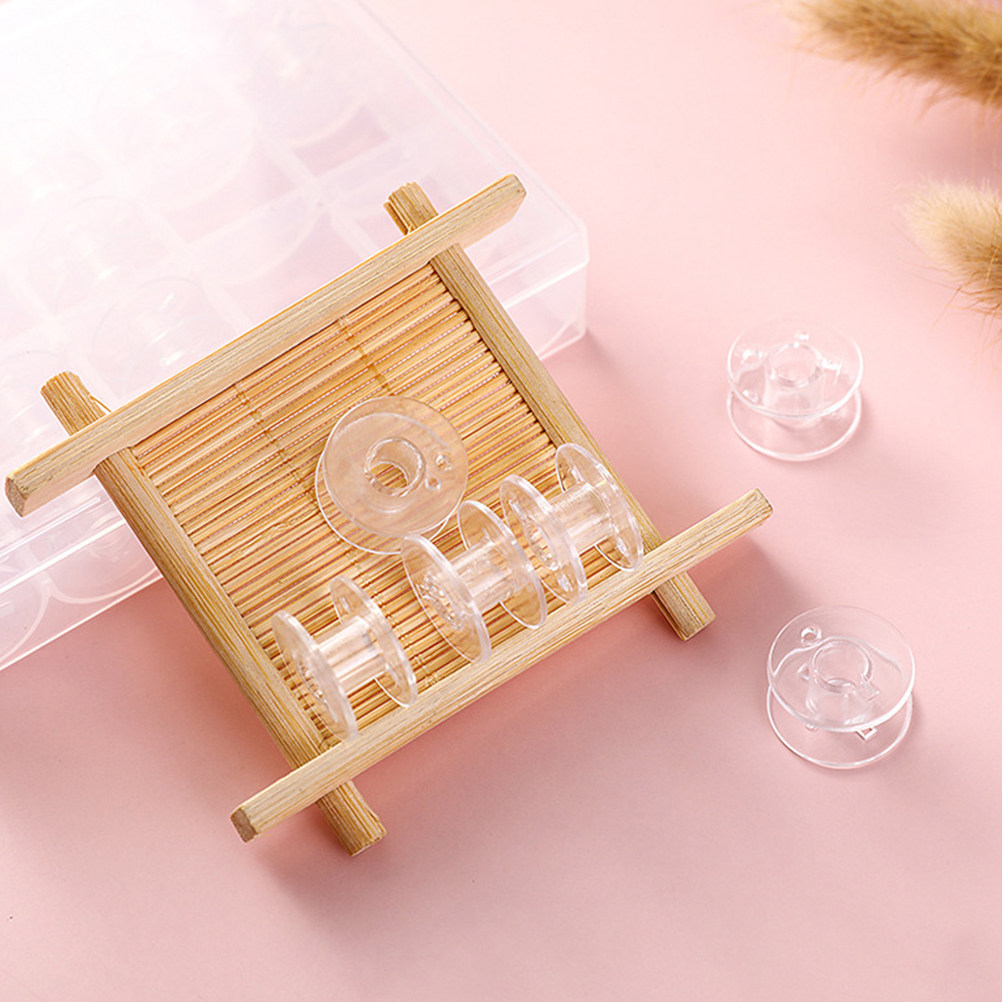 1Set Wear-Resistant Transparen - Thread Bobbins Empty incelemesi ve fiyatı