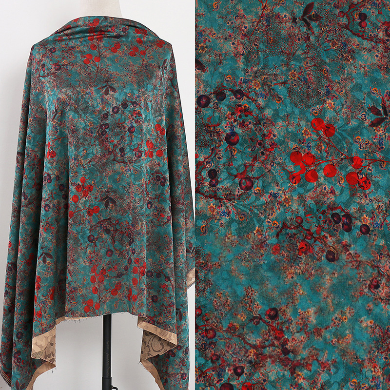 1m Floral Printed Fabric Imita - Sewing Fabric incelemesi ve fiyatı