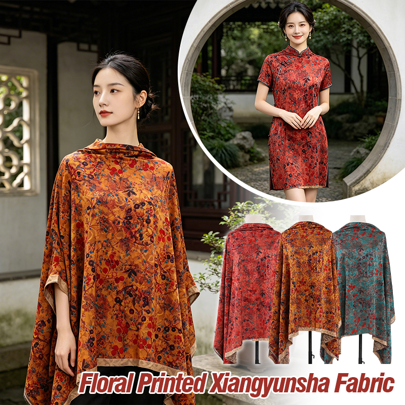 1m Floral Printed Fabric Imita - Sewing Fabric incelemesi ve fiyatı