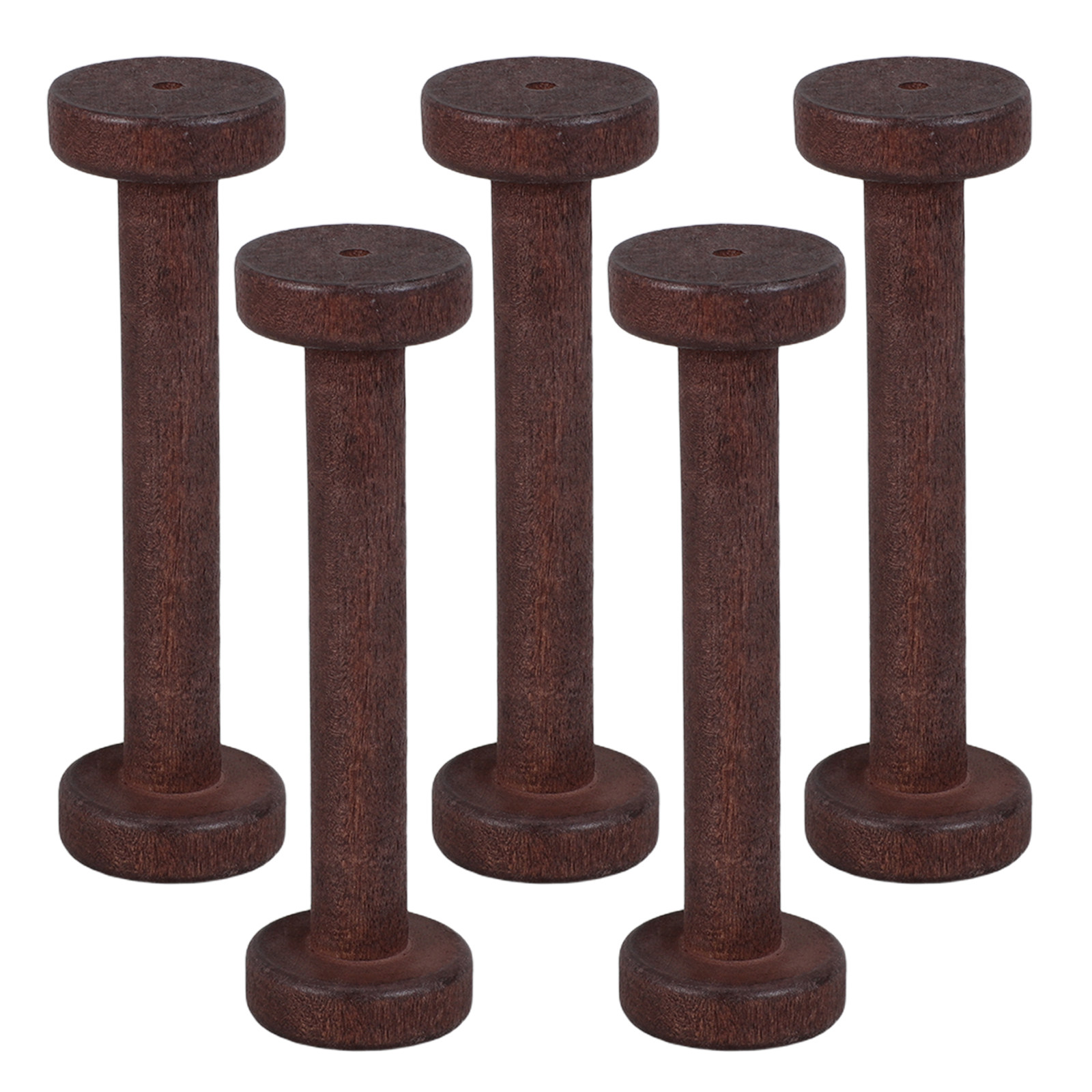 5Pcs Handpolished Wooden Spool - Thread Bobbins Empty incelemesi ve fiyatı