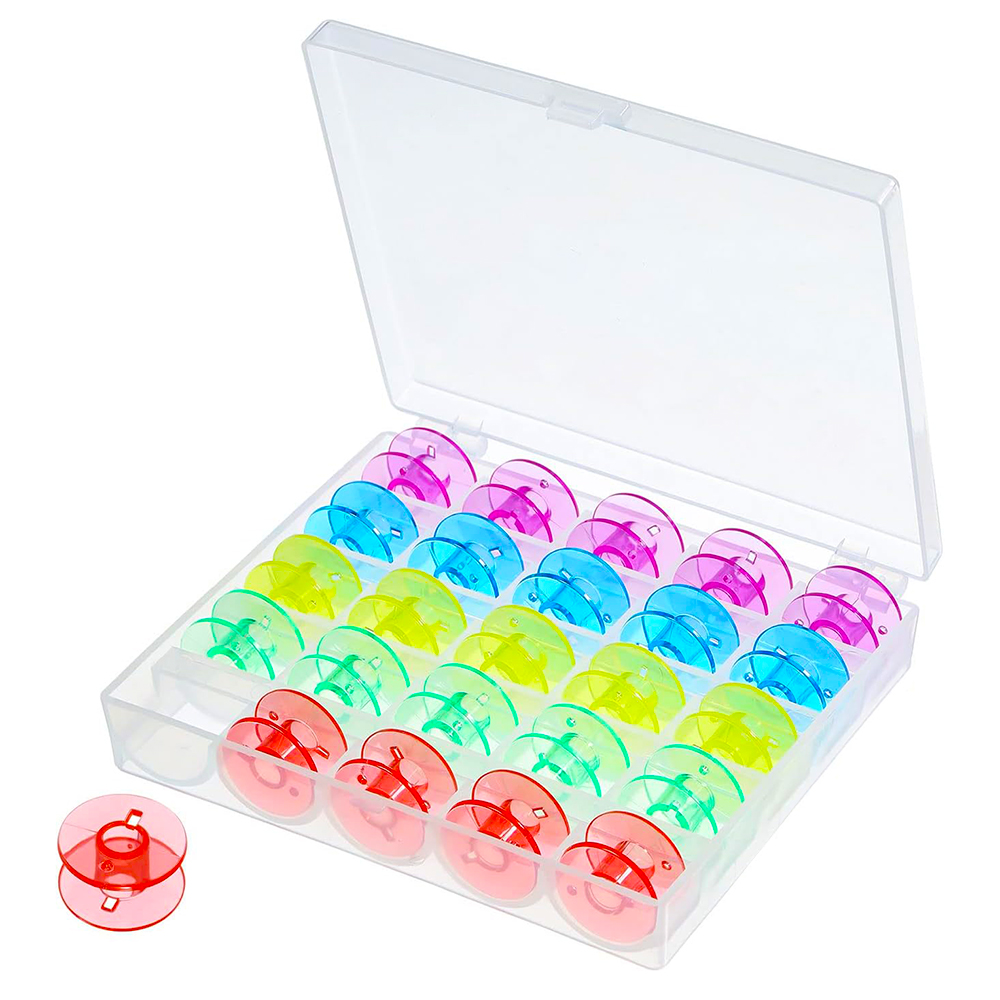 25Pcs/Set Plastic Threads Bobb - Bobbin Organizer Box incelemesi ve fiyatı