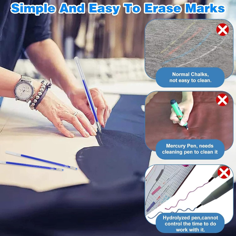 103Pcs / Set Heat Erasable Ref - Fabric Marking Pen incelemesi ve fiyatı