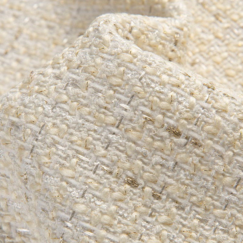 Beige Color and Gold Wire Yarn - Sewing Tweed incelemesi ve fiyatı