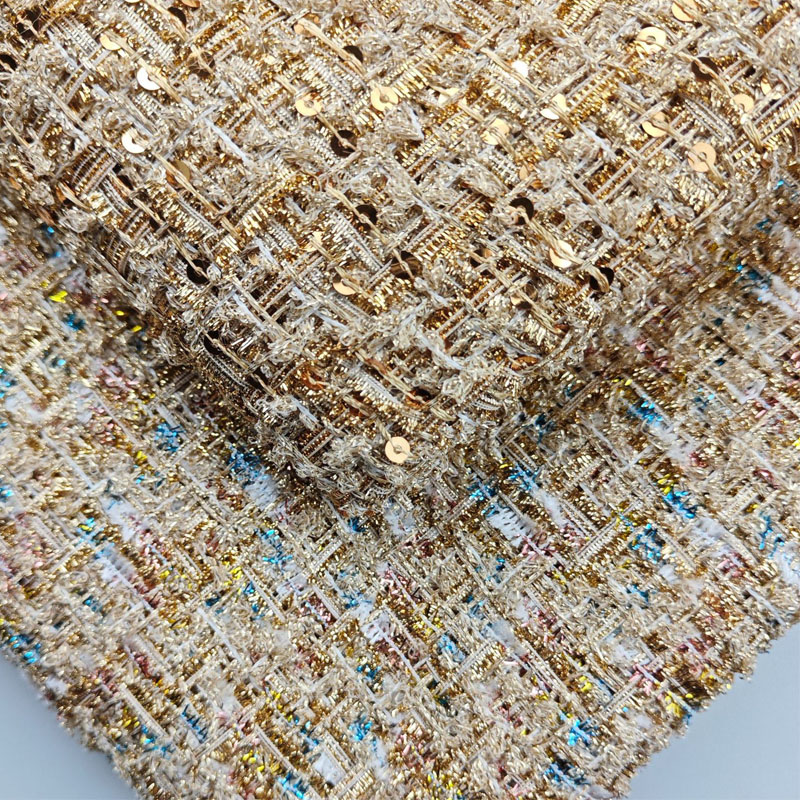 Gold Wire and Sequin Yarn-Dyed - Sewing Tweed incelemesi ve fiyatı