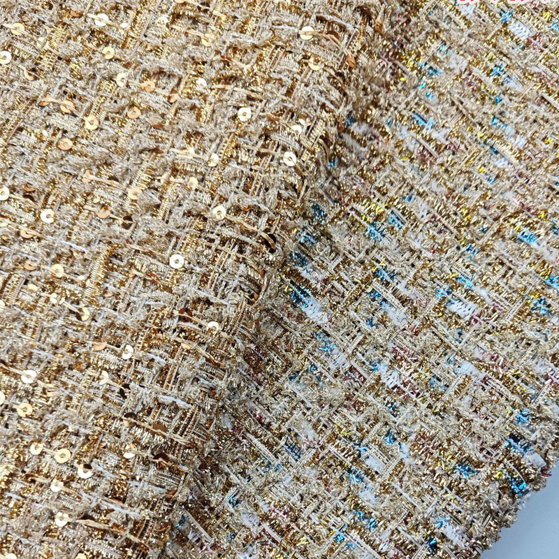 Gold Wire and Sequin Yarn-Dyed - Sewing Tweed incelemesi ve fiyatı