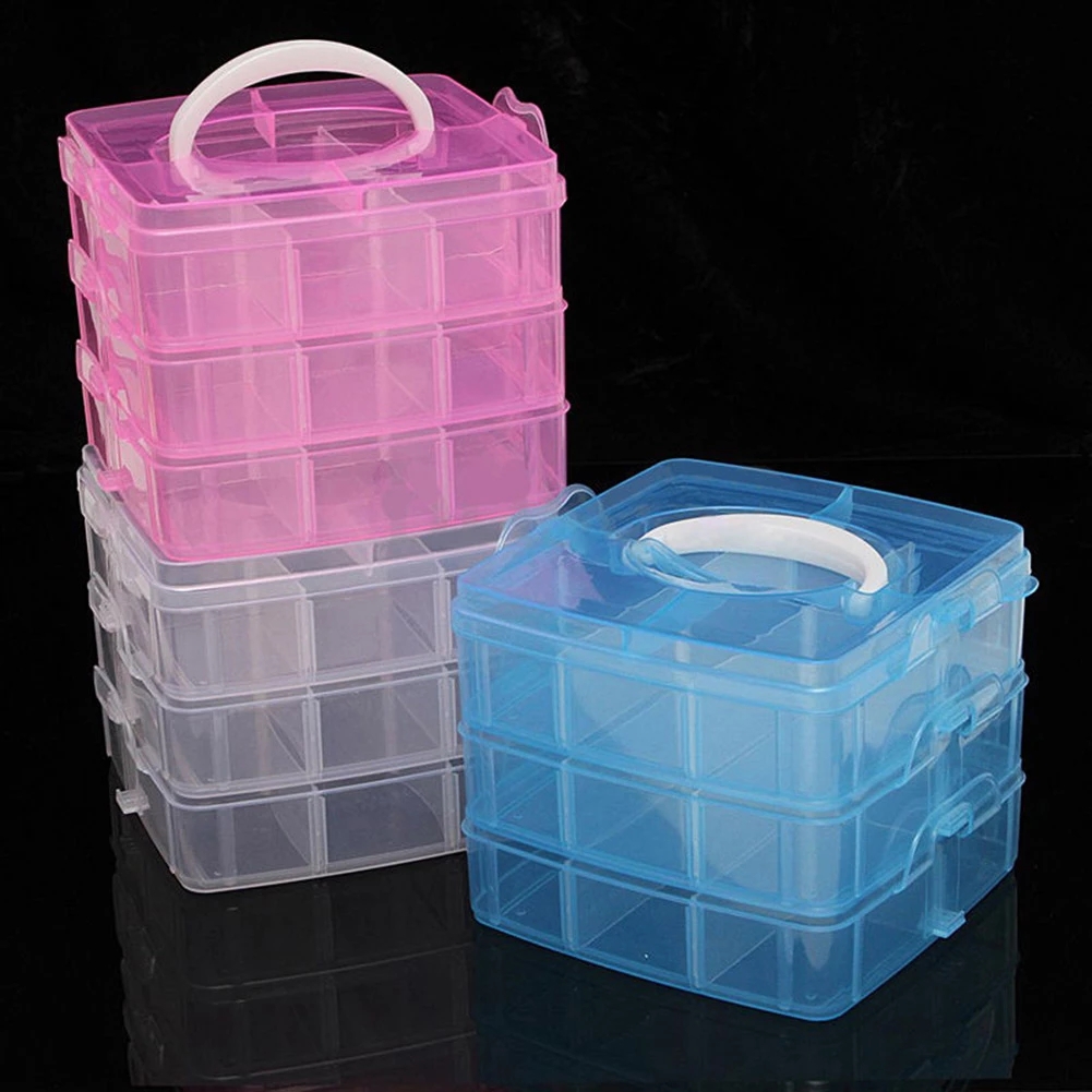 3 Layers 18 Compartments Plast - Bobbin Organizer Box incelemesi ve fiyatı