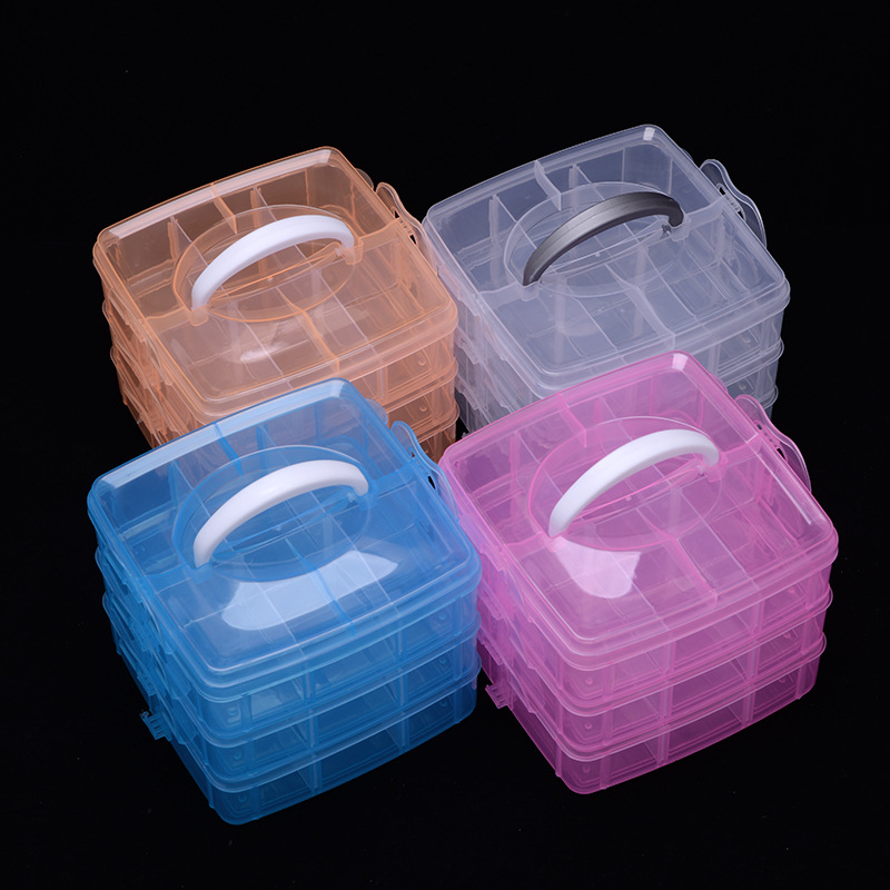 3 Layers 18 Compartments Plast - Bobbin Organizer Box incelemesi ve fiyatı