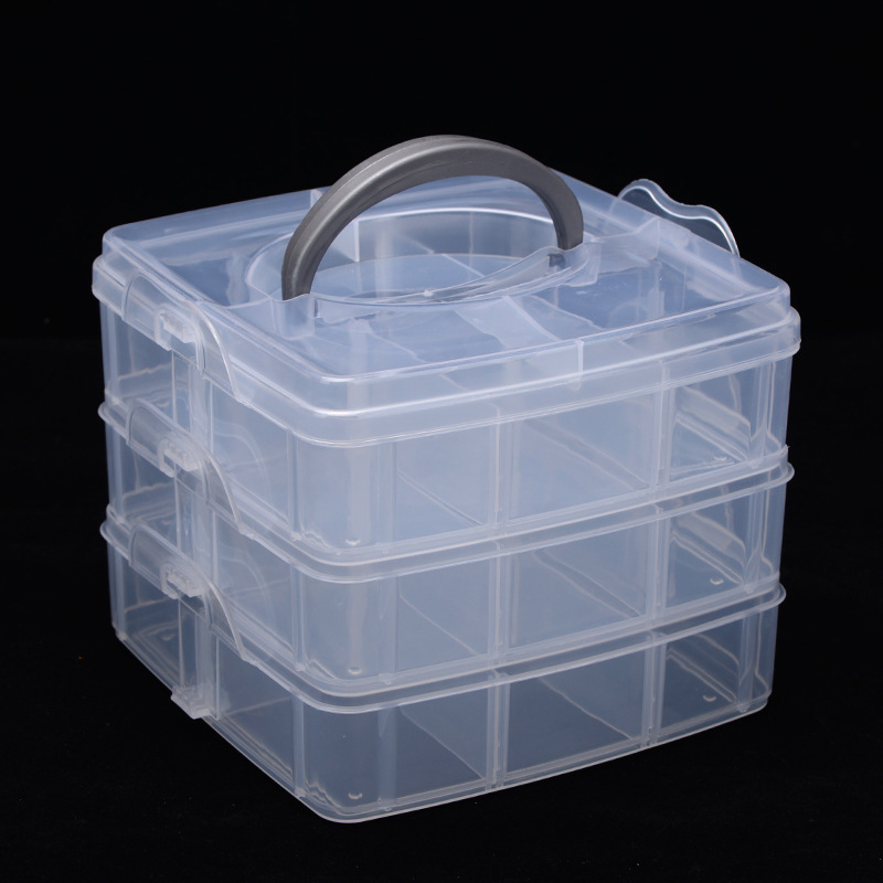 3 Layers 18 Compartments Plast - Bobbin Organizer Box incelemesi ve fiyatı
