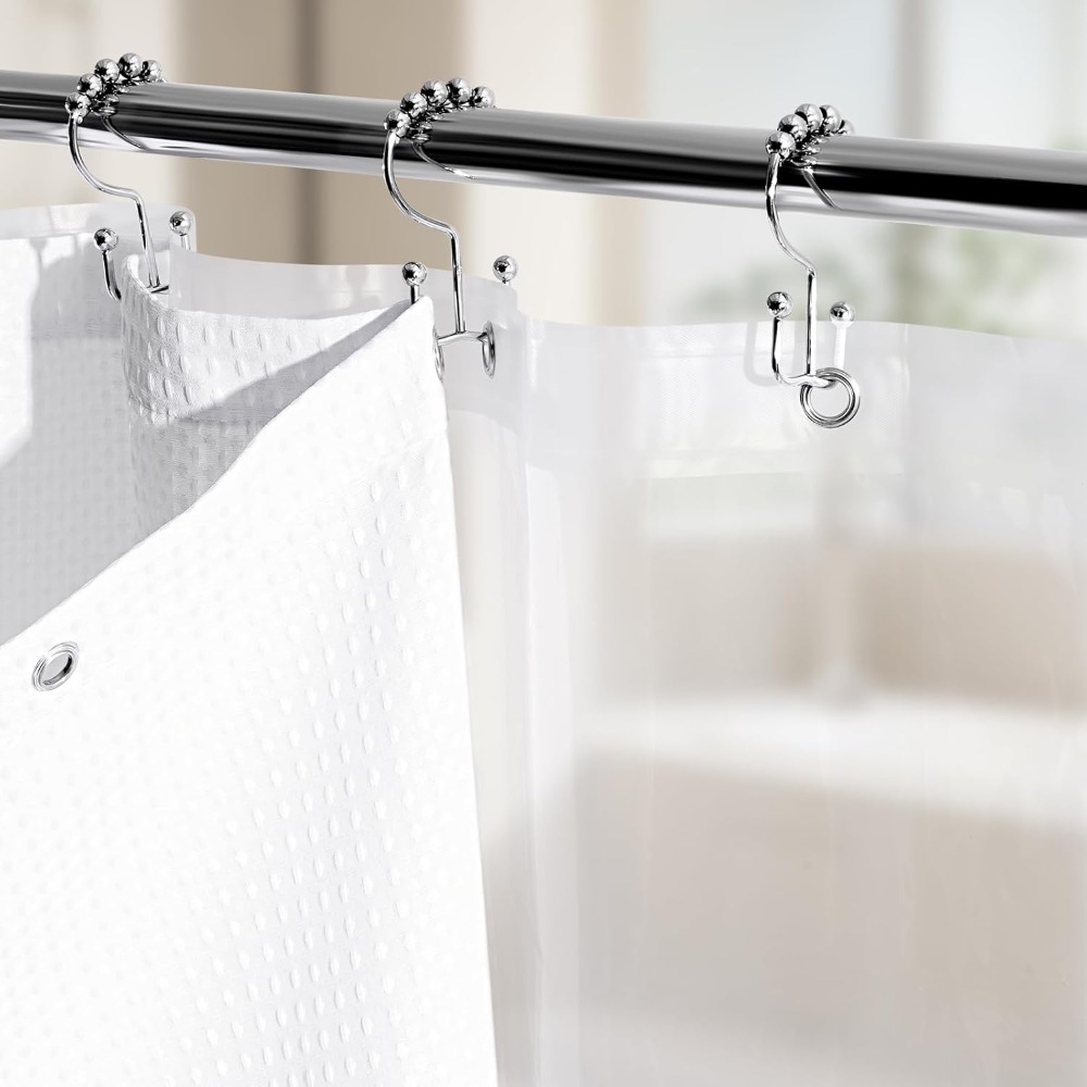 3 in 1 Waffle Shower Curtain S - Fabric Weight Set incelemesi ve fiyatı