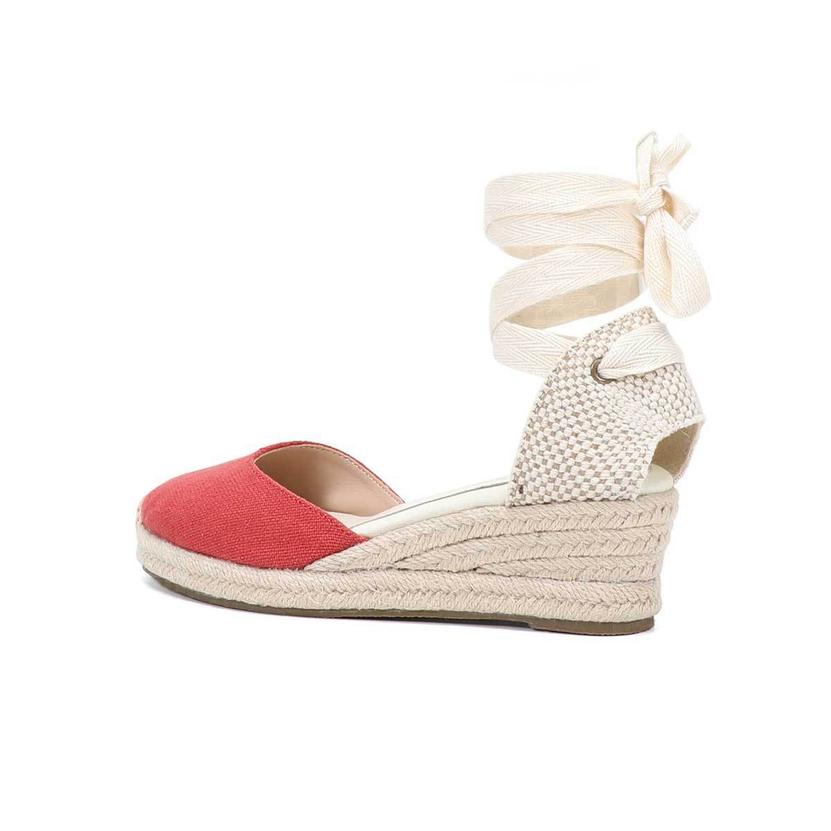 Women Wedge Espadrilles Lace U - Sewing Fabric incelemesi ve fiyatı