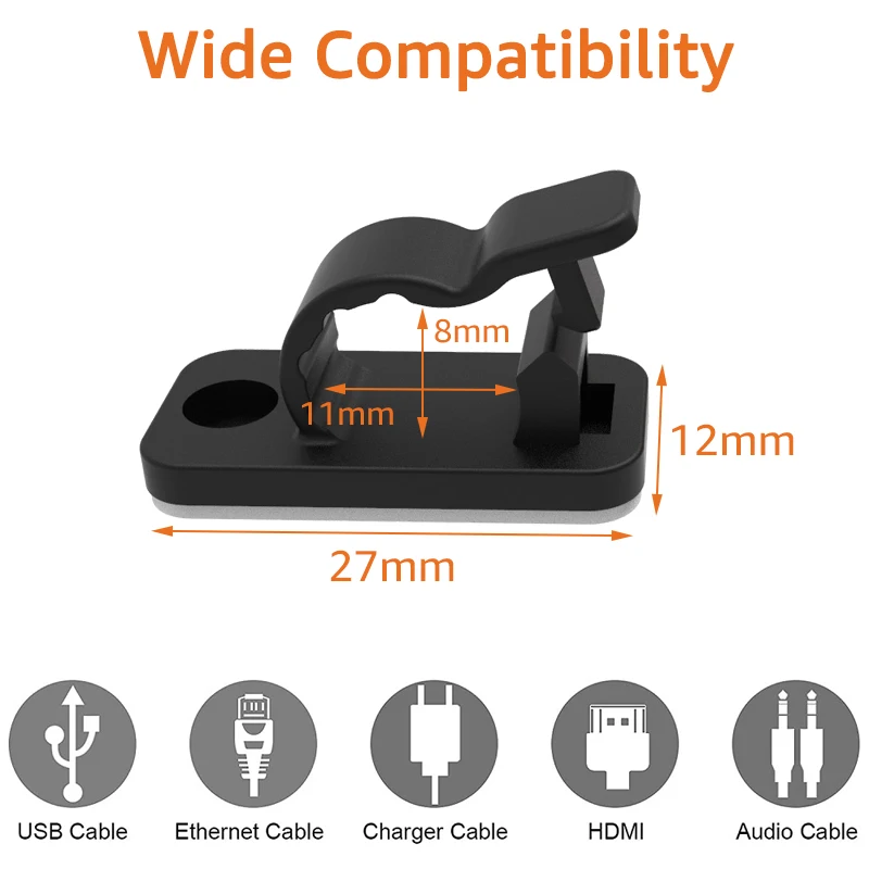 10/50PCS Cable Organizer Clips - Bobbin Organizer Box incelemesi ve fiyatı