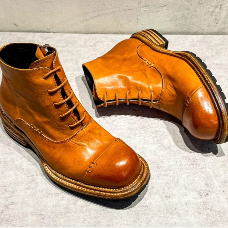 Ethnic Style Washed Horsehide  - Sewing Zipper incelemesi ve fiyatı