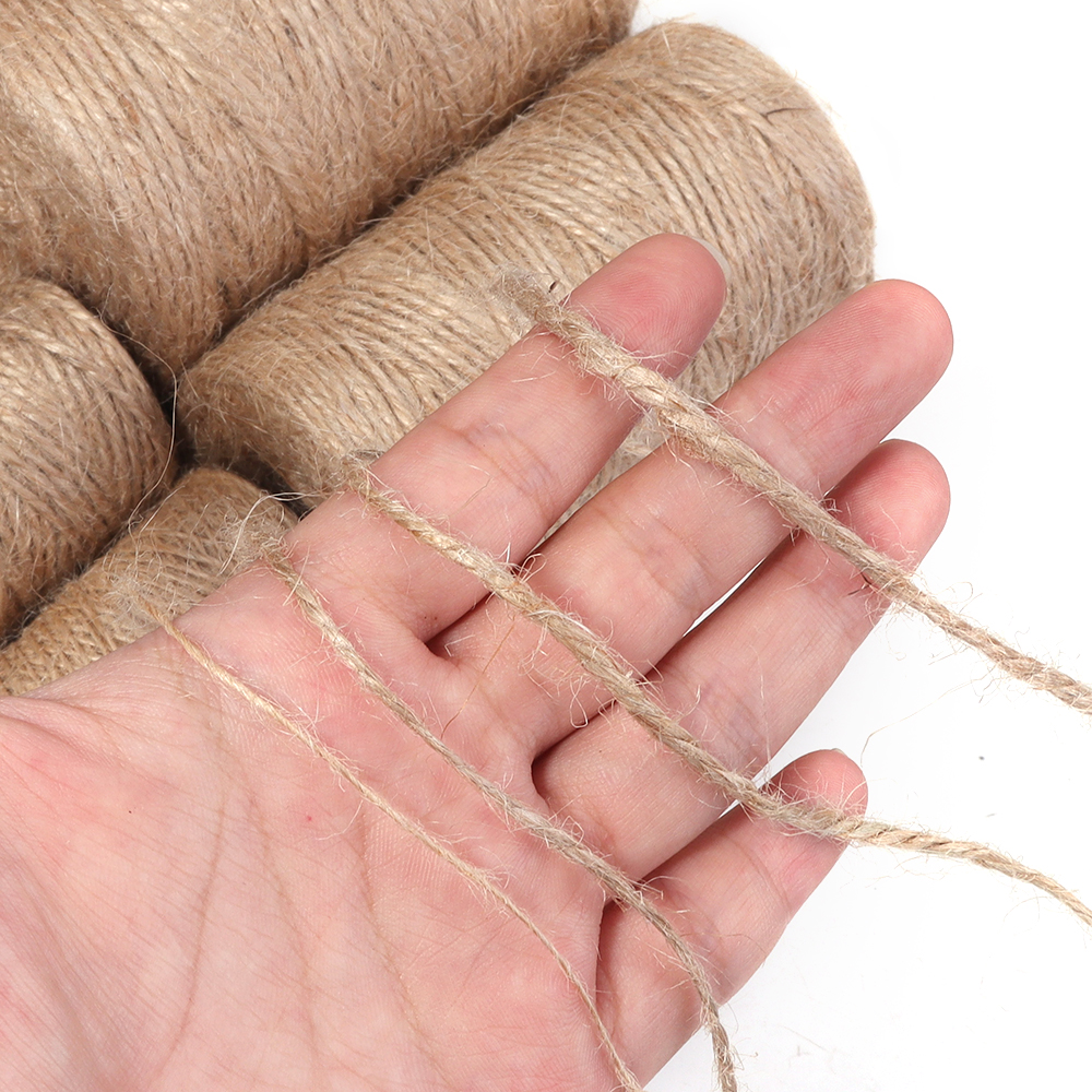 100Meters Natural Jute Rope St - Vintage Sewing Textile incelemesi ve fiyatı