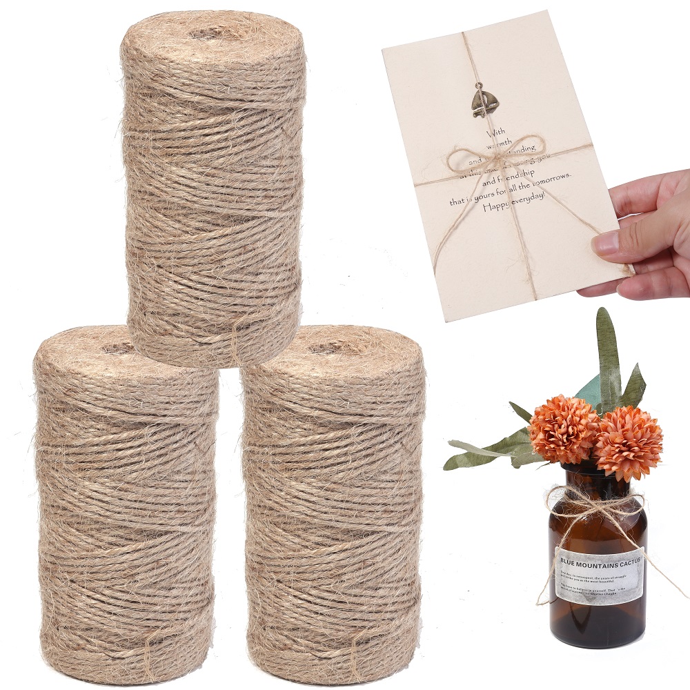 100Meters Natural Jute Rope St - Vintage Sewing Textile incelemesi ve fiyatı