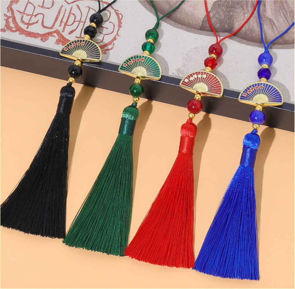 10pcs Vintage Bead Fan Tassels - Vintage Sewing Textile incelemesi ve fiyatı