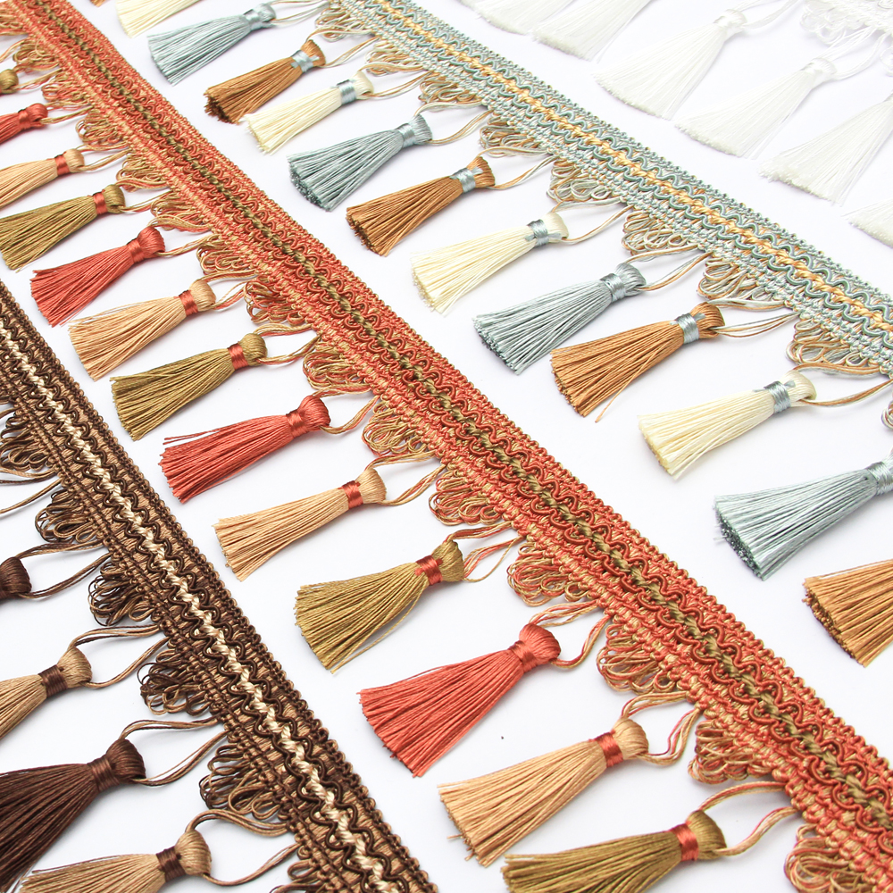 Long Gold Sewing Tassel Fringe - Sewing Thread In Textile incelemesi ve fiyatı