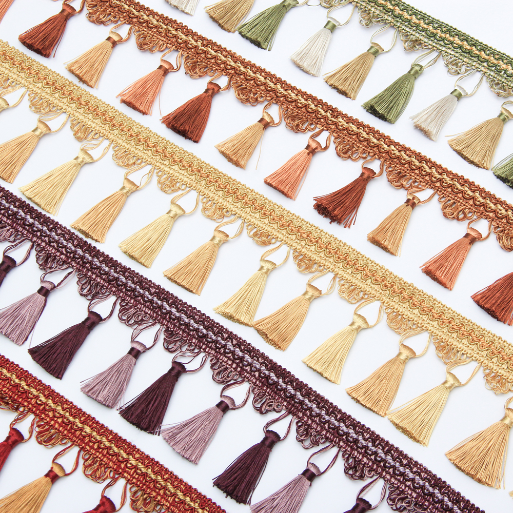 Long Gold Sewing Tassel Fringe - Sewing Thread In Textile incelemesi ve fiyatı