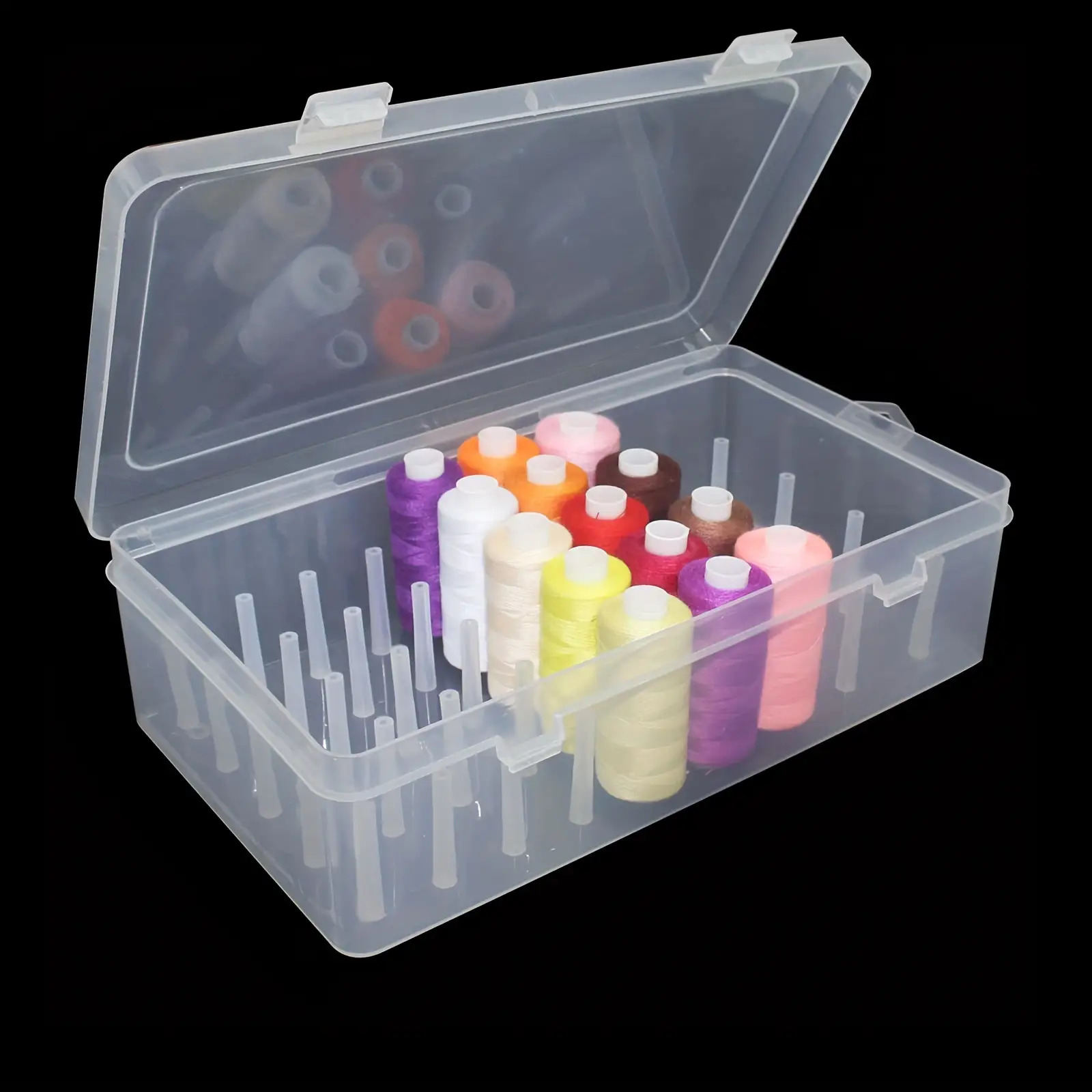 Clear Plastic Sewing Thread St - Bobbin Organizer Box incelemesi ve fiyatı