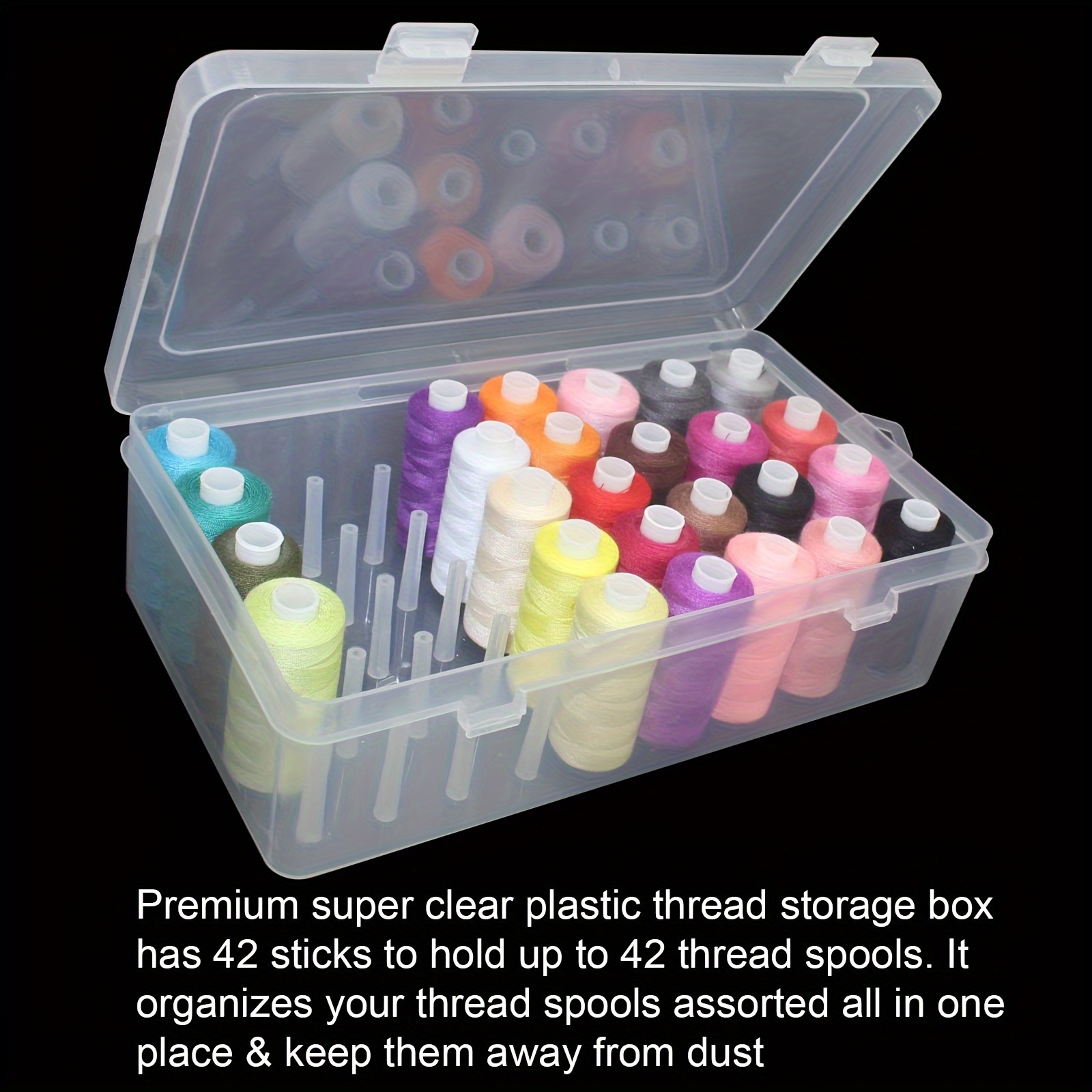 Clear Plastic Sewing Thread St - Bobbin Organizer Box incelemesi ve fiyatı