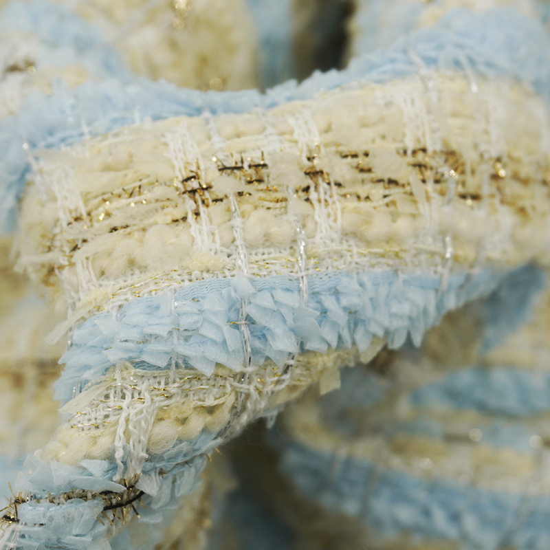 Blue Gold Interlace Plaid Twee - Sewing Tweed incelemesi ve fiyatı