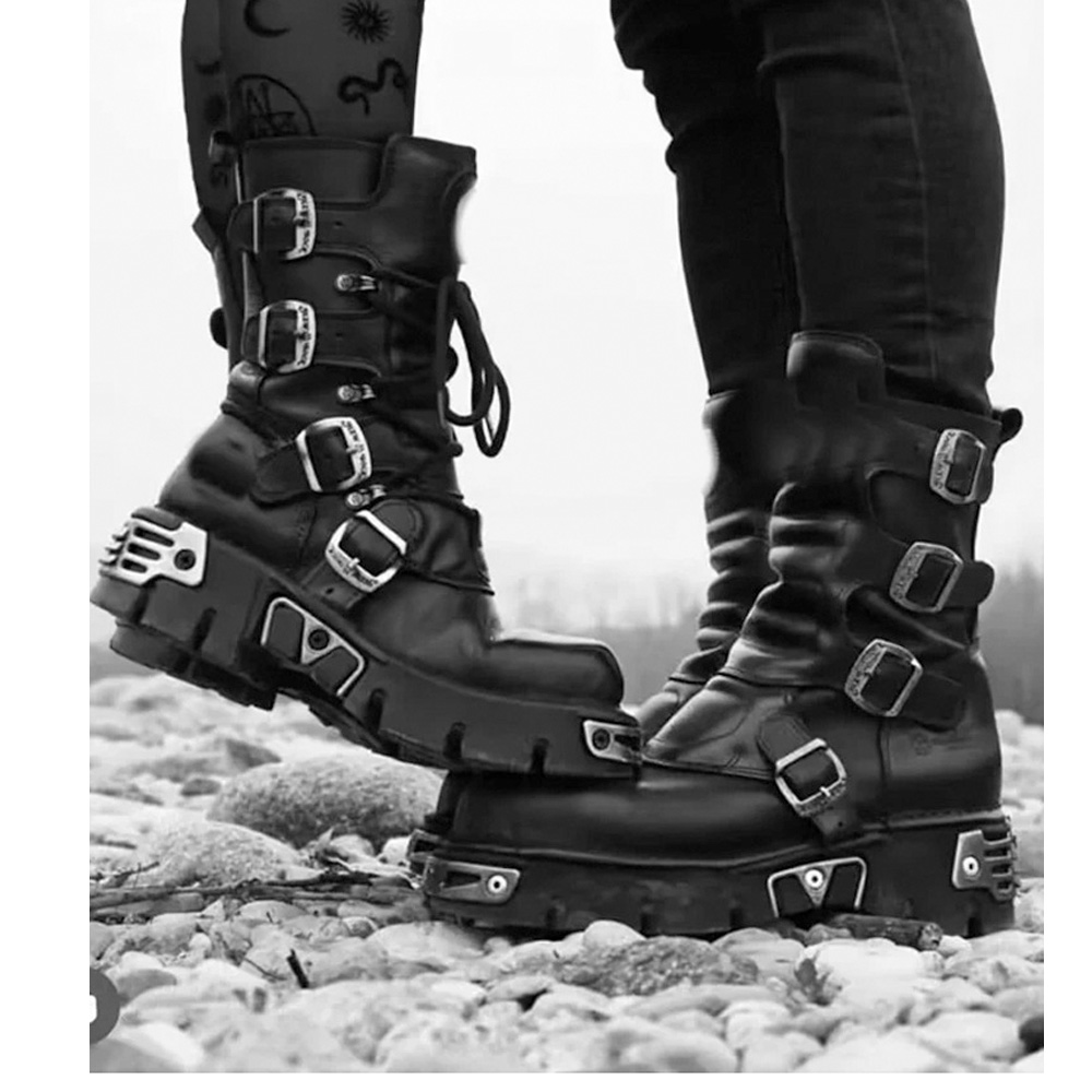 New Men's Punk Motorcycle Boot - Sewing Zipper incelemesi ve fiyatı